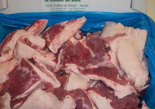 海關指定口岸監管區檢查進口肉類